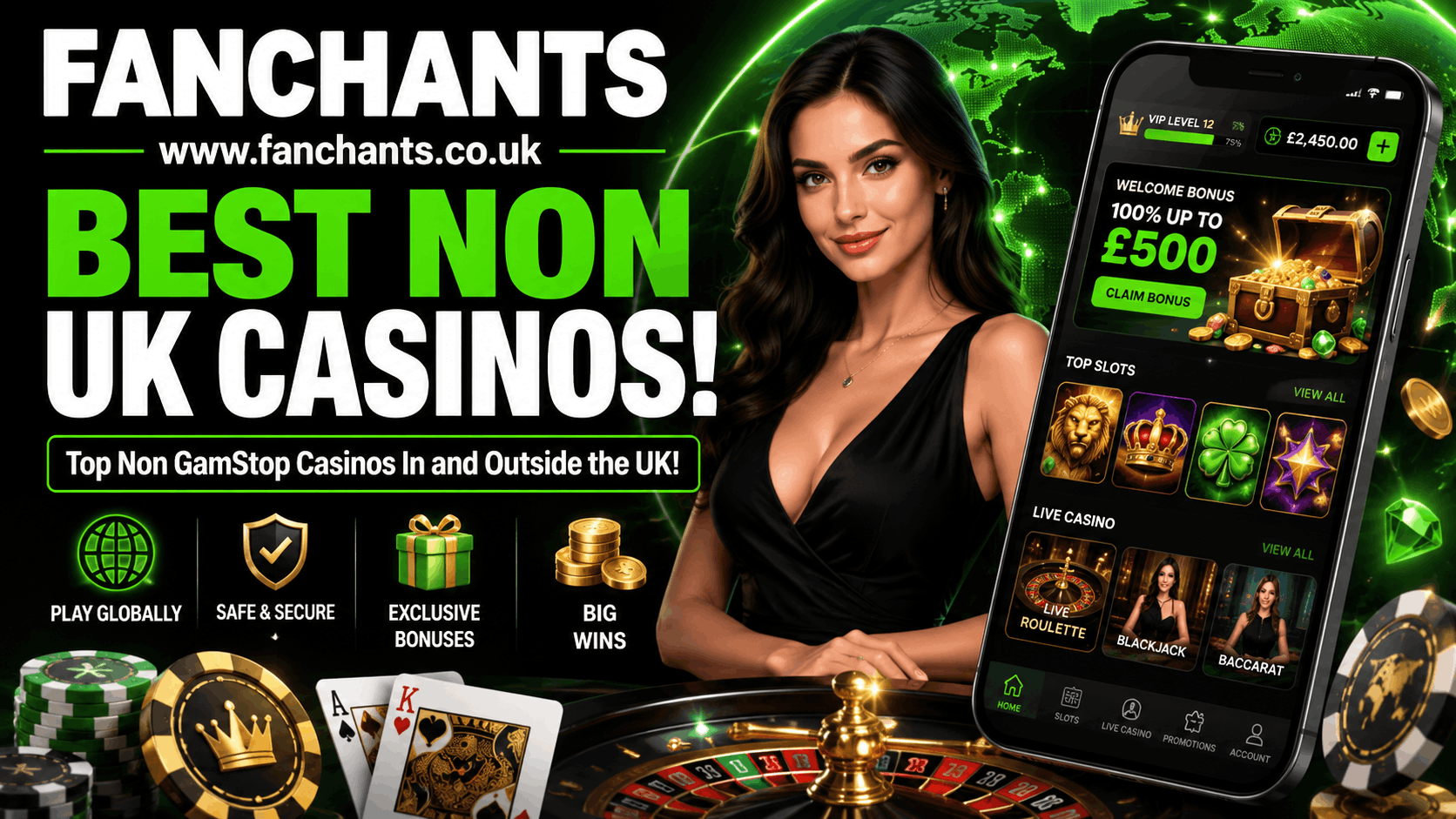 Best Non UK Casinos Accepting UK Players - Non GamStop Casinos Outside the UK